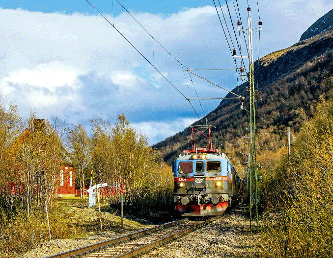 Die Dm 3 1207 am 9. Juni 2010 unterwegs bei Björklinden.